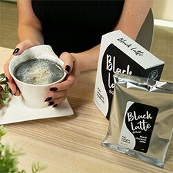 black latte tazza